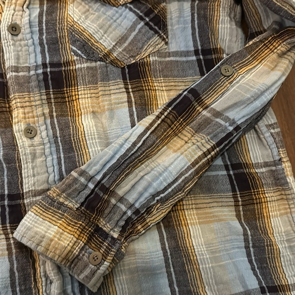 Unionbay Men Plaid Quilted 100% Cotton Long Sleeve Button Down Hooded Shirt sz L - Picture 11 of 11